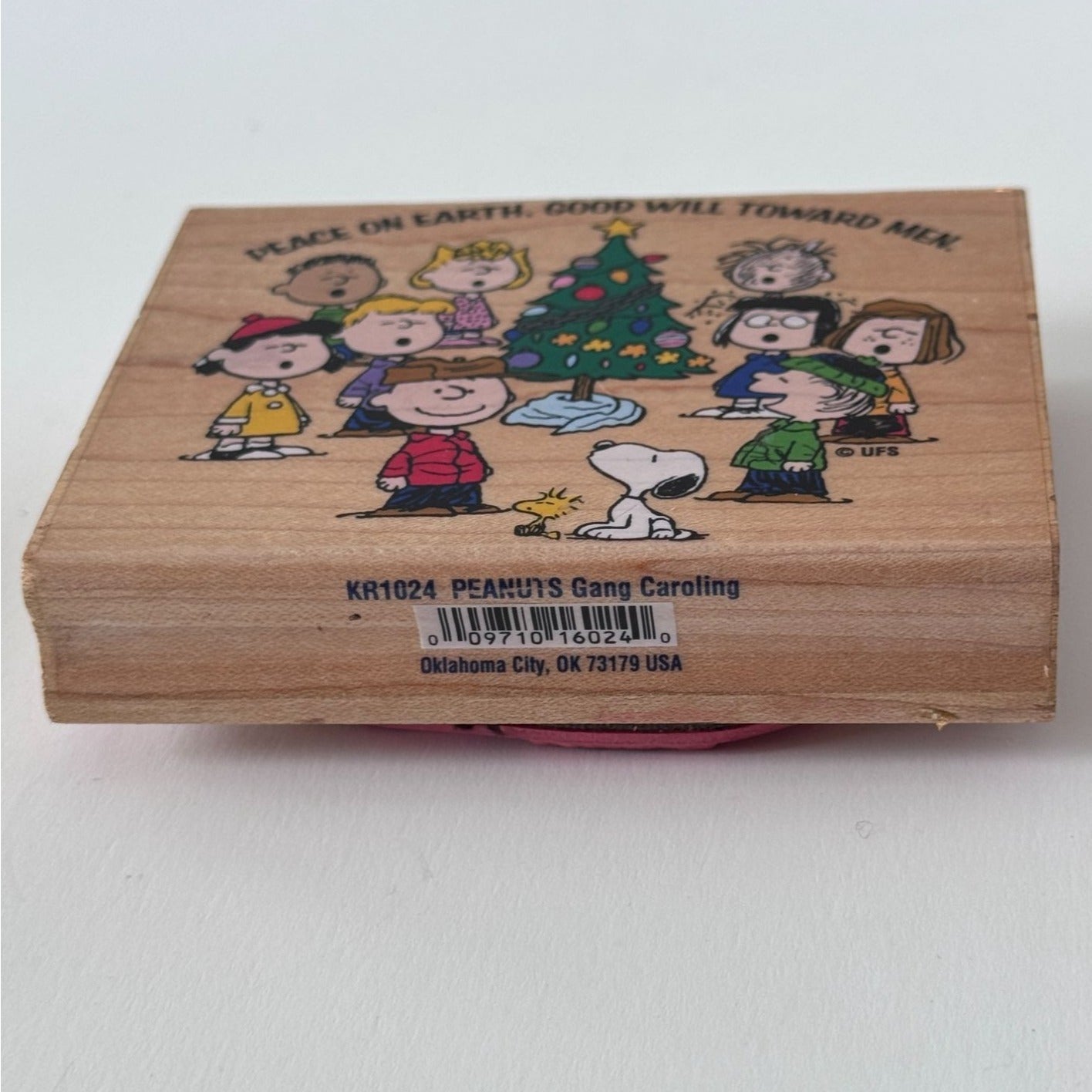 Stampabilities Peanuts Gang Caroling Rubber Stamp Snoopy Charlie Brown Christmas Holiday