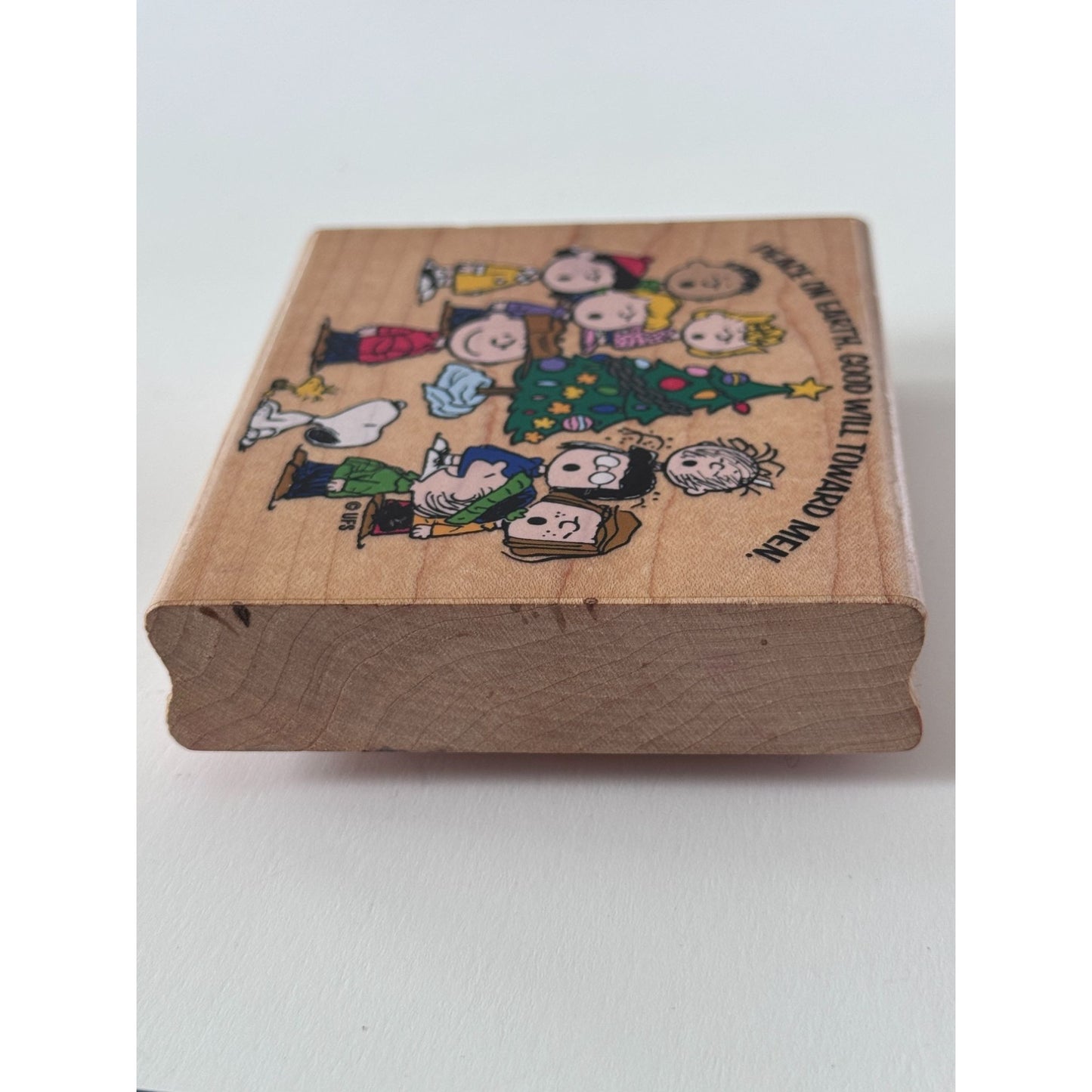 Stampabilities Peanuts Gang Caroling Rubber Stamp Snoopy Charlie Brown Christmas Holiday