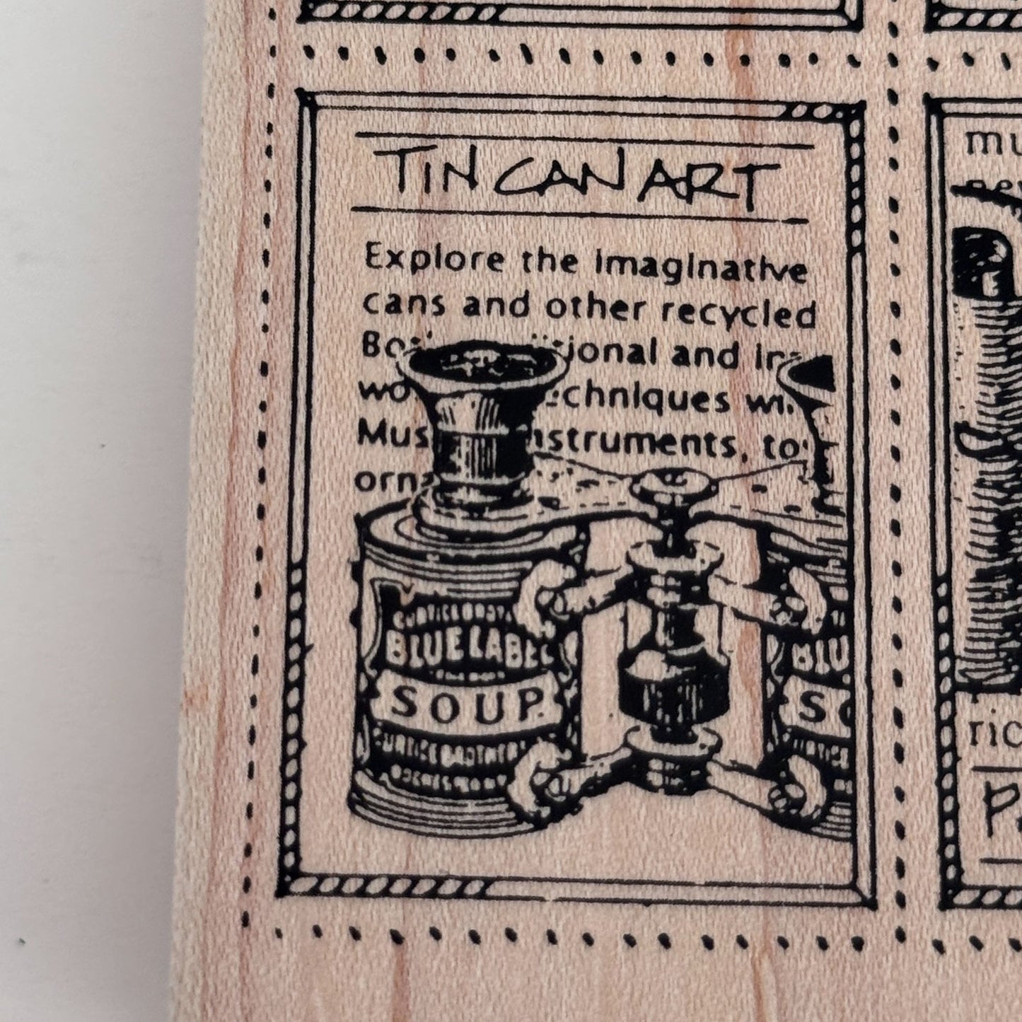 Stampers Anonymous Rubber Stamp Artisan Collage Book Arts Jewelry Tin Can Art