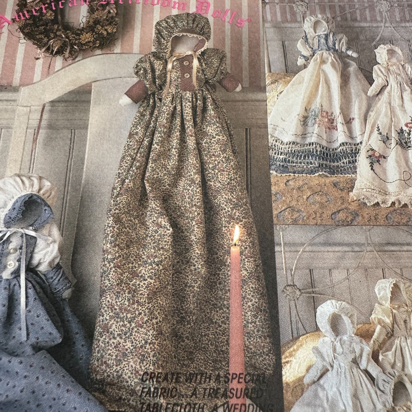 McCalls Sewing Pattern 5515 American Heirloom Dolls Gown Variations Craft Uncut