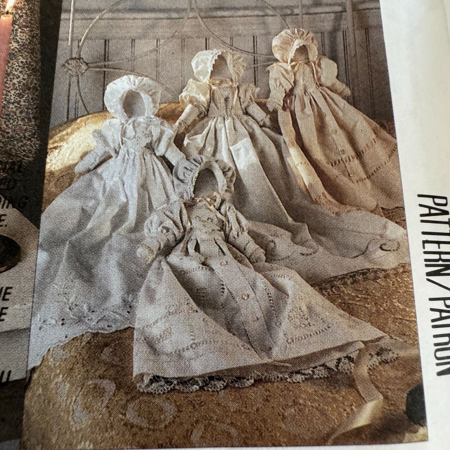 McCalls Sewing Pattern 5515 American Heirloom Dolls Gown Variations Craft Uncut