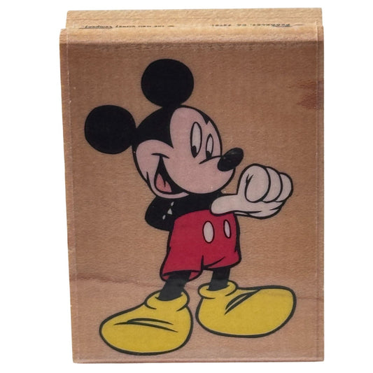 Mickey Mouse Stamp Rubber Stampede Disney Character Friendship Card Making Happy Craft