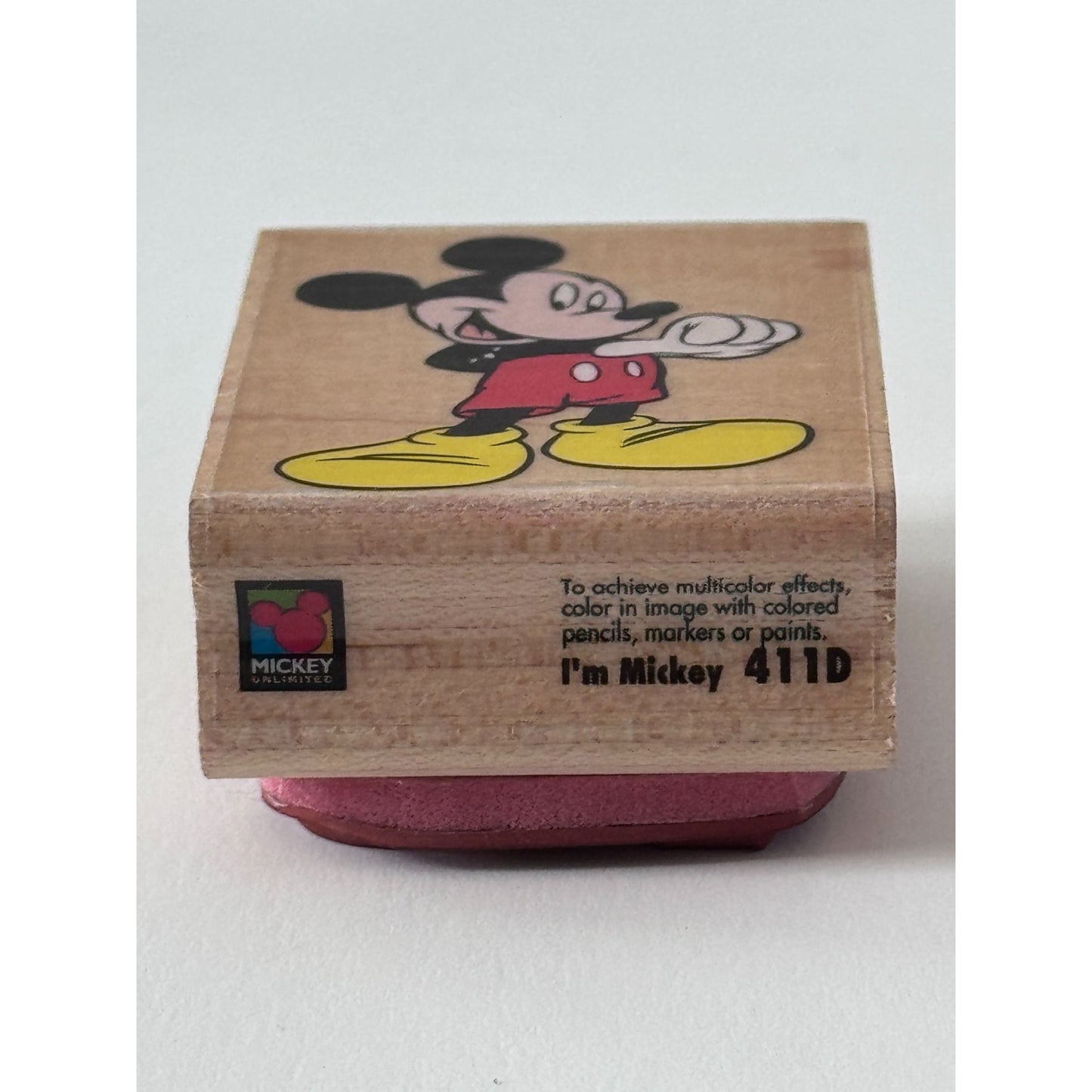 Mickey Mouse Stamp Rubber Stampede Disney Character Friendship Card Making Happy Craft