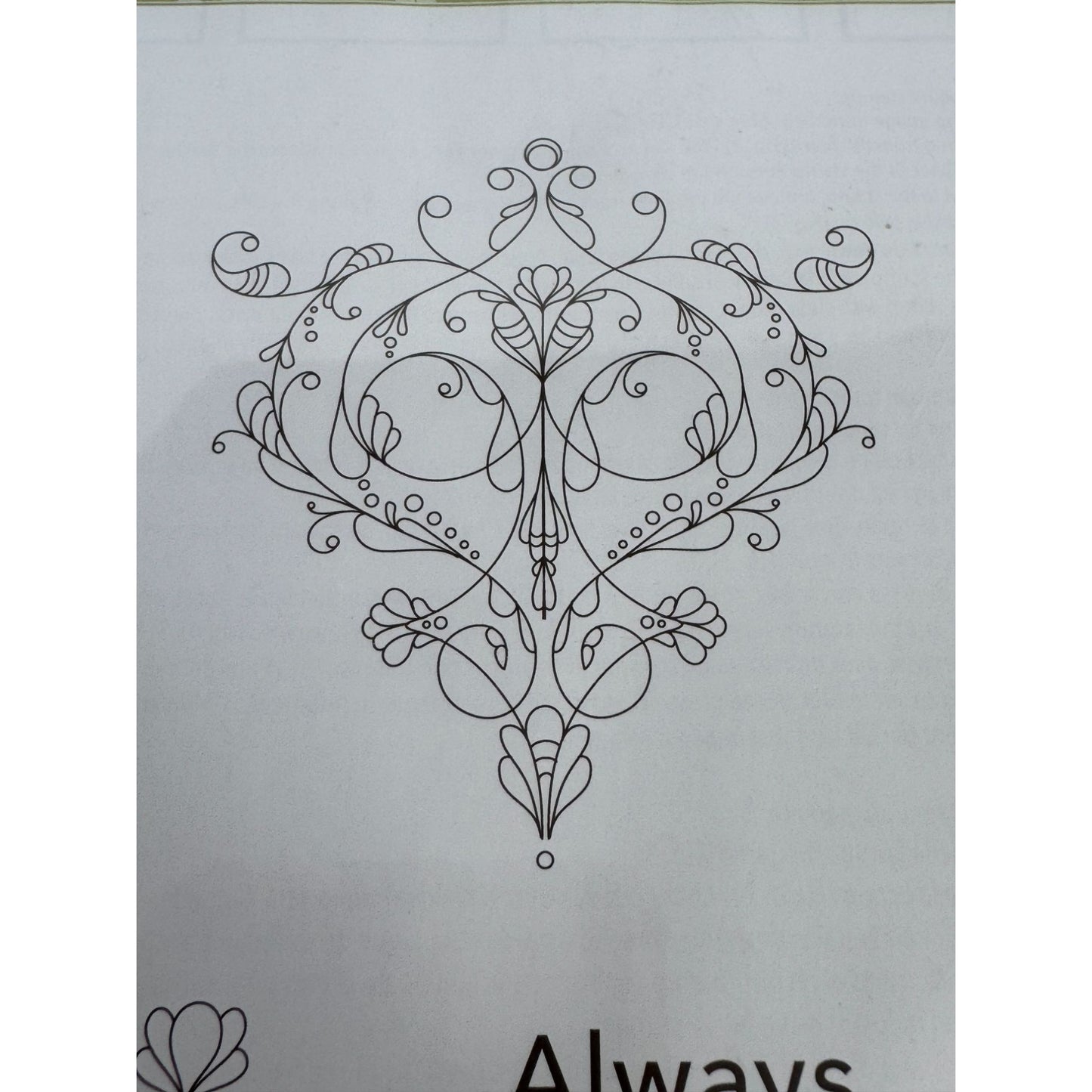 Stampin Up Clean Mount Rubber Stamp Set of 4 Always Elegant Filigree Card Making