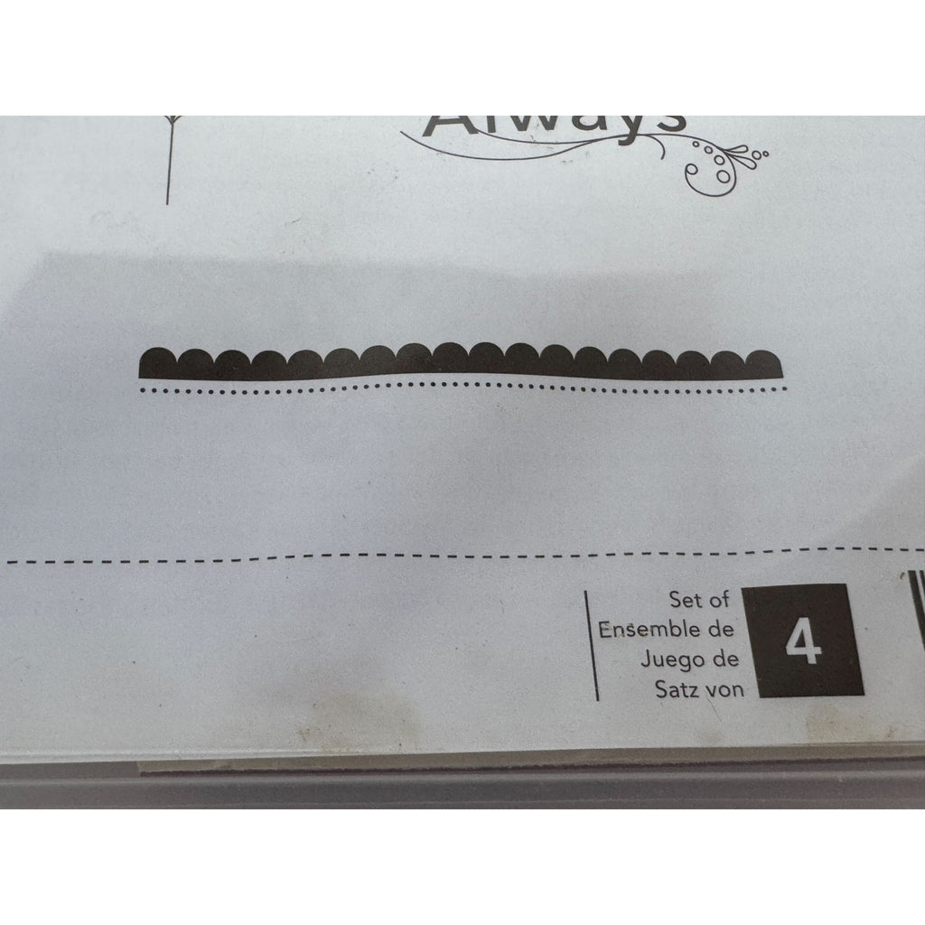 Stampin Up Clean Mount Rubber Stamp Set of 4 Always Elegant Filigree Card Making