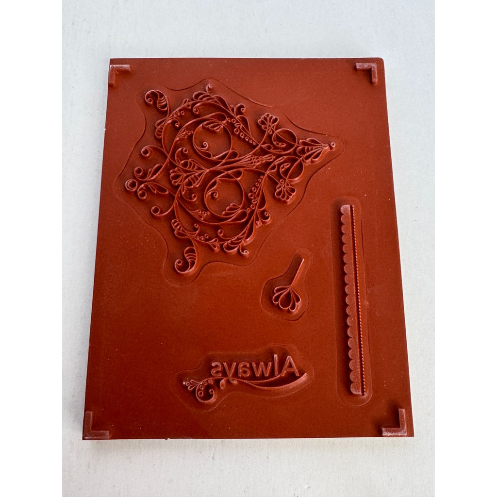 Stampin Up Clean Mount Rubber Stamp Set of 4 Always Elegant Filigree Card Making