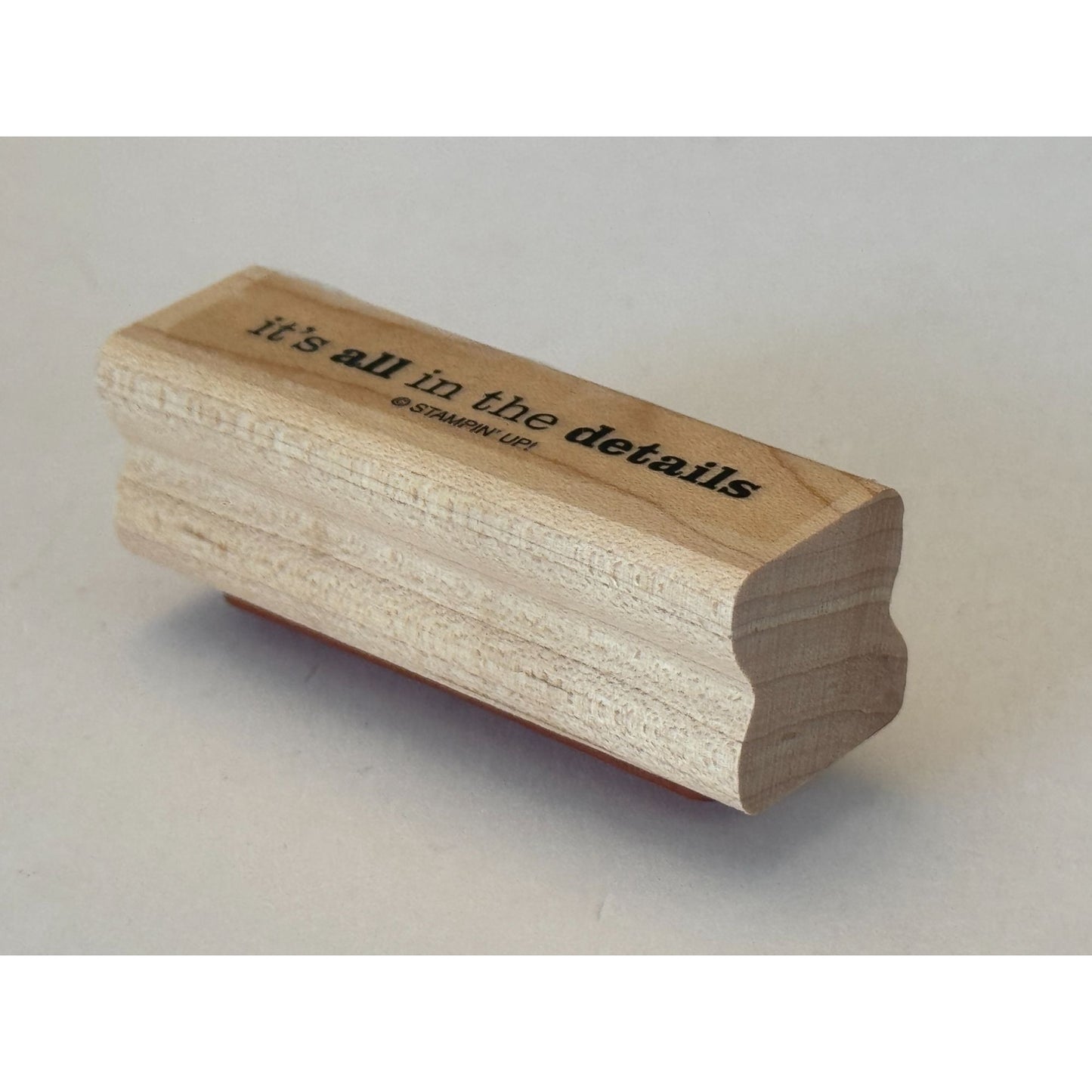 Stampin Up Rubber Stamp Its All In The Details Cardmaking Words Scrapbooking Art