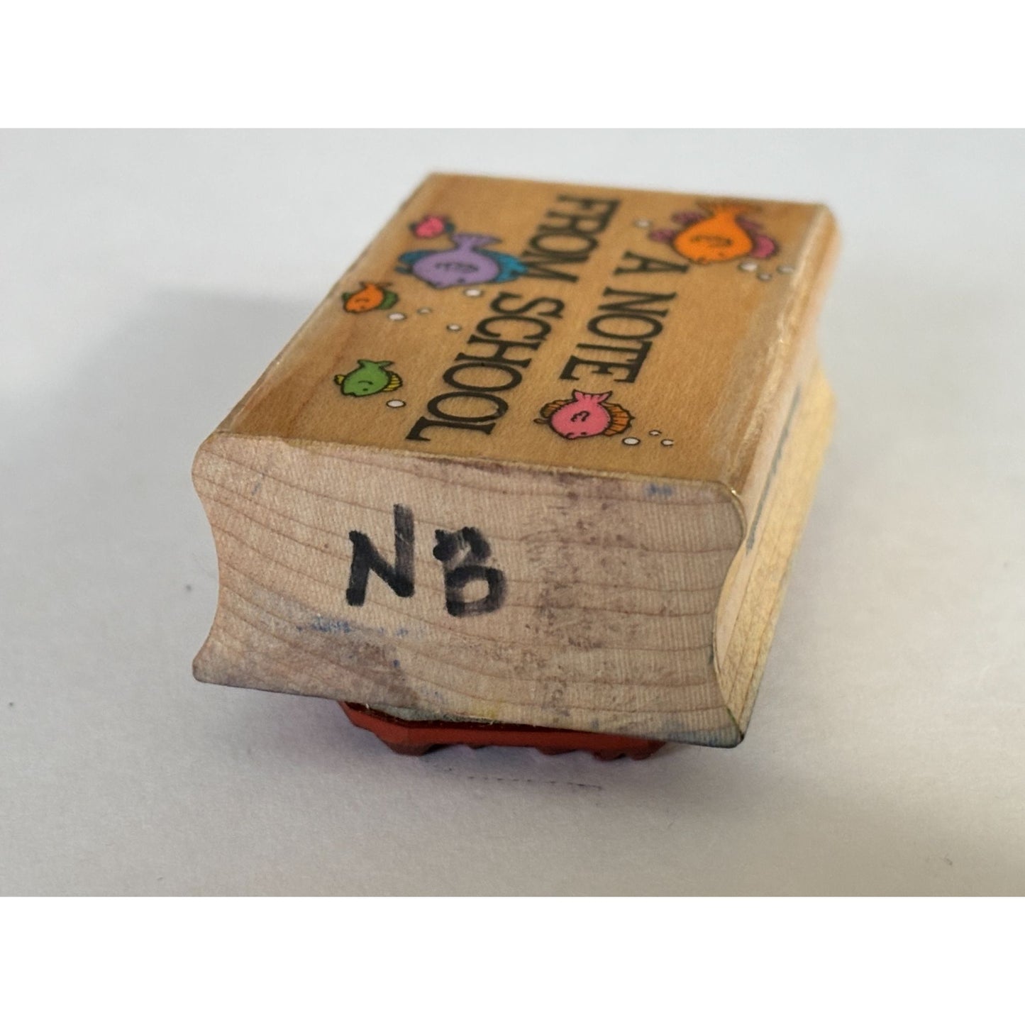 Hero Arts Rubber Stamp A Note From School Teacher Parent Note Fish Learning Kids