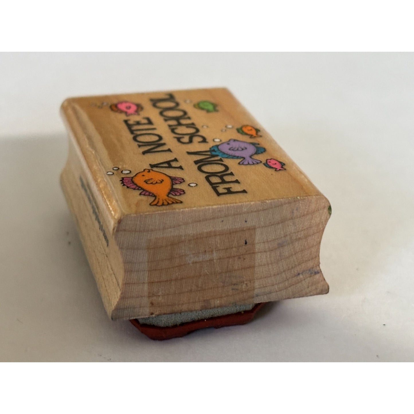 Hero Arts Rubber Stamp A Note From School Teacher Parent Note Fish Learning Kids
