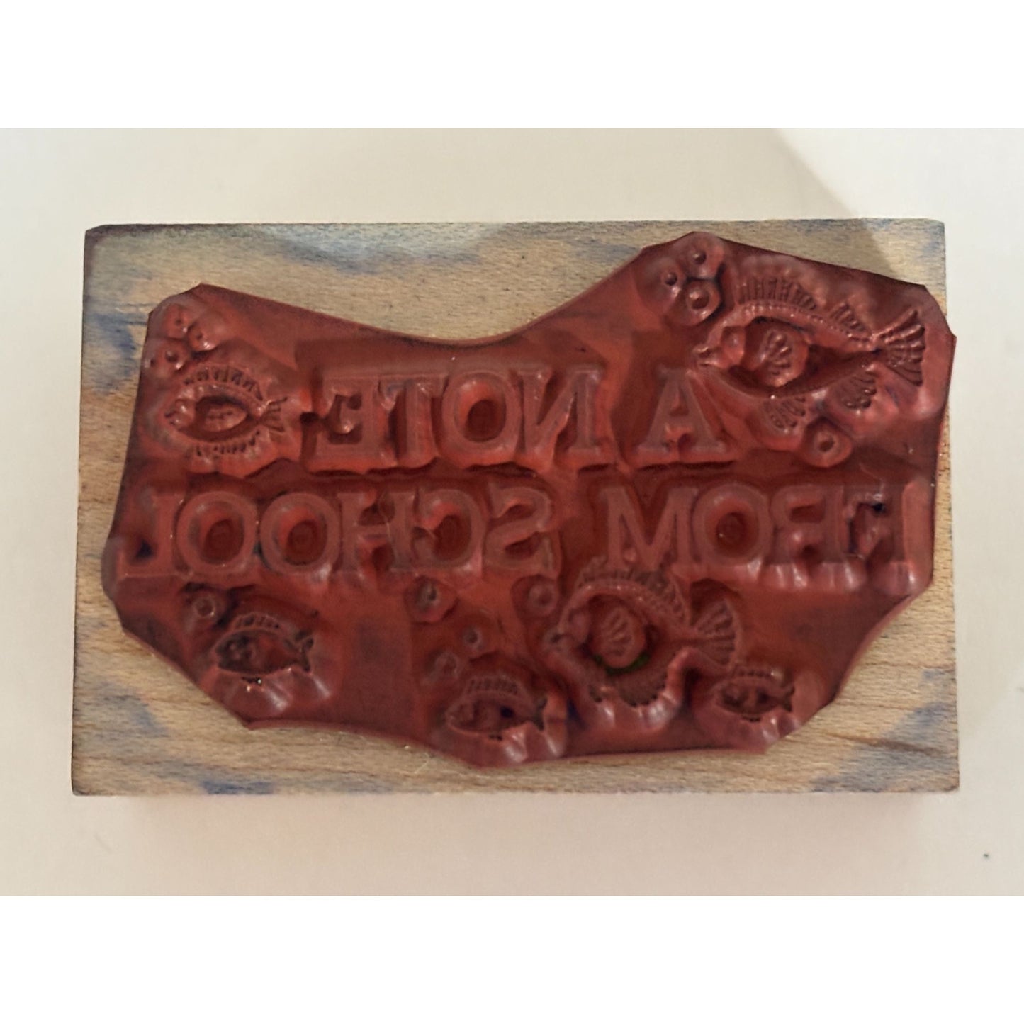 Hero Arts Rubber Stamp A Note From School Teacher Parent Note Fish Learning Kids