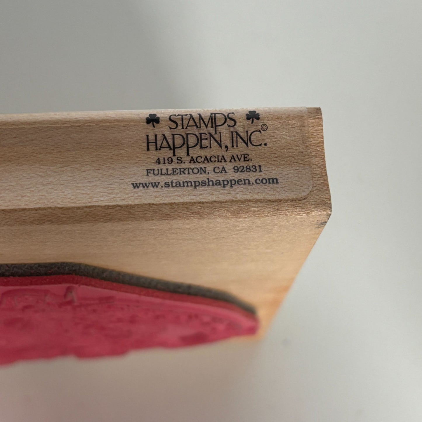 Stamps Happen Rubber Stamp Angel of Peace Holiday Christmas Card Making Large