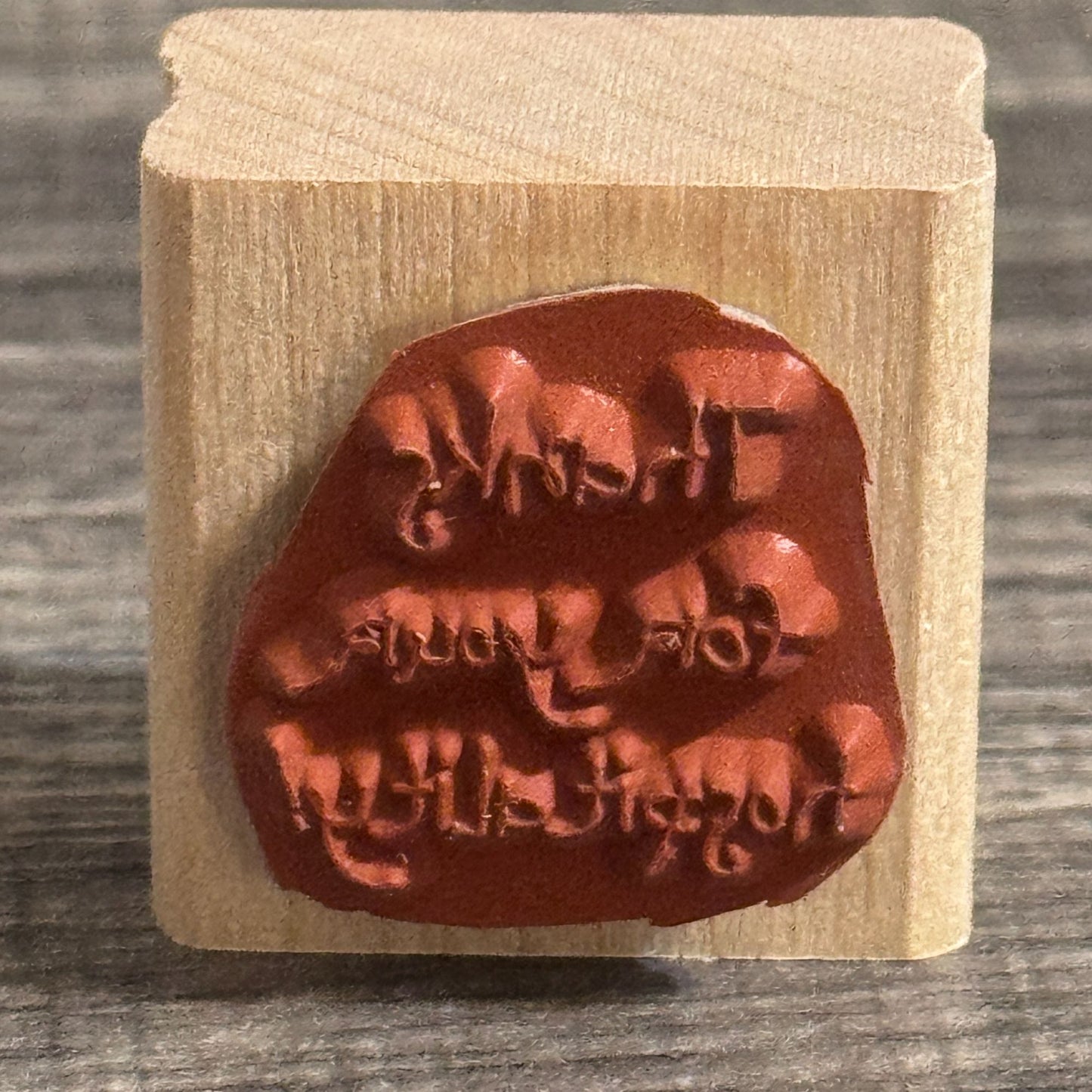 Stampin Up Rubber Stamp Thanks For Your Hospitality Words Sentiment Card Making Wood Mounted