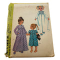 McCalls Sewing Pattern 2621 Girls Long Nightgown Robe Pajamas Size 4 Uncut 1970s
