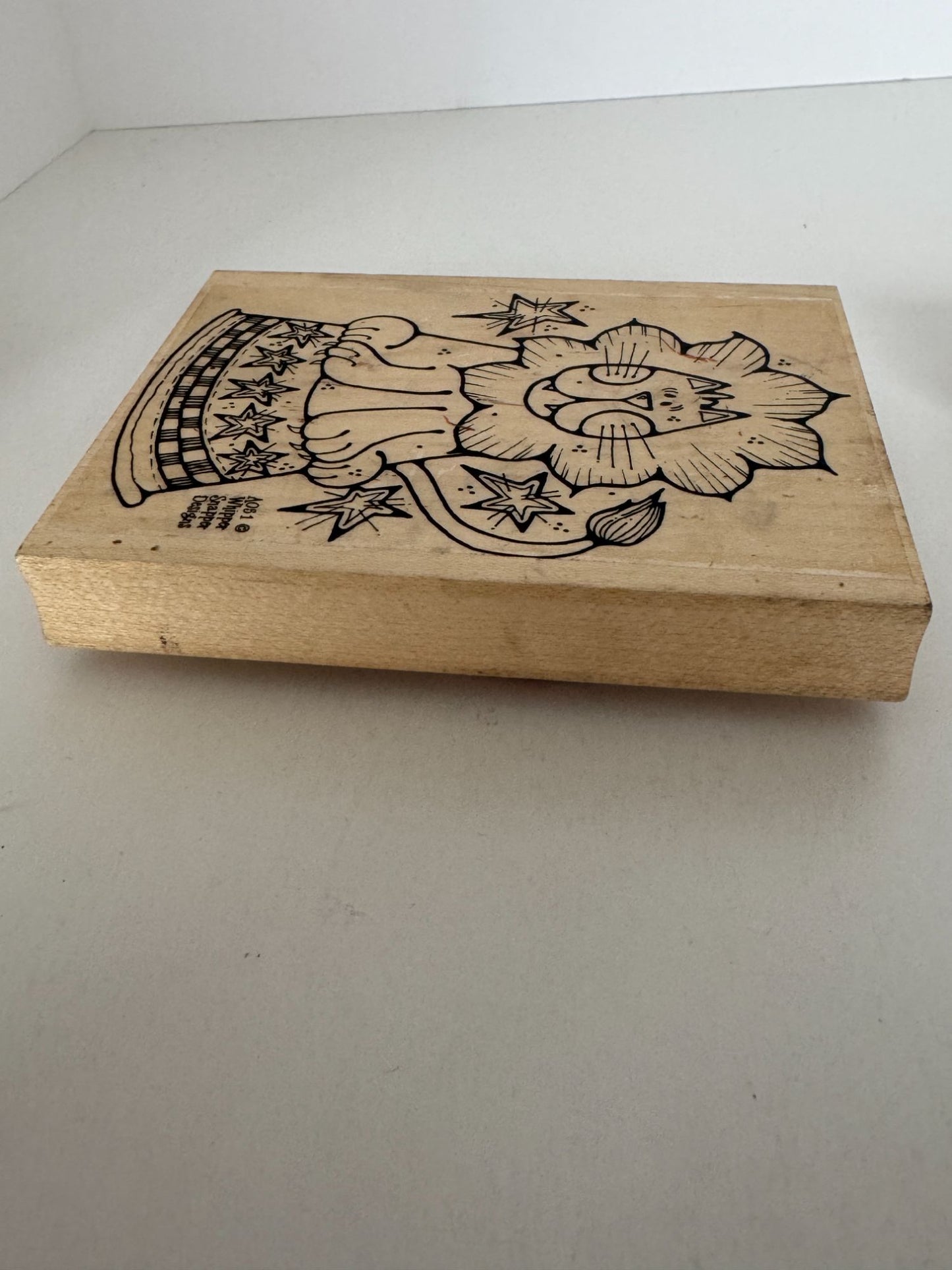 Whipper Snapper Rubber Stamp Circus Lion Animal Card Making Craft Large AO51