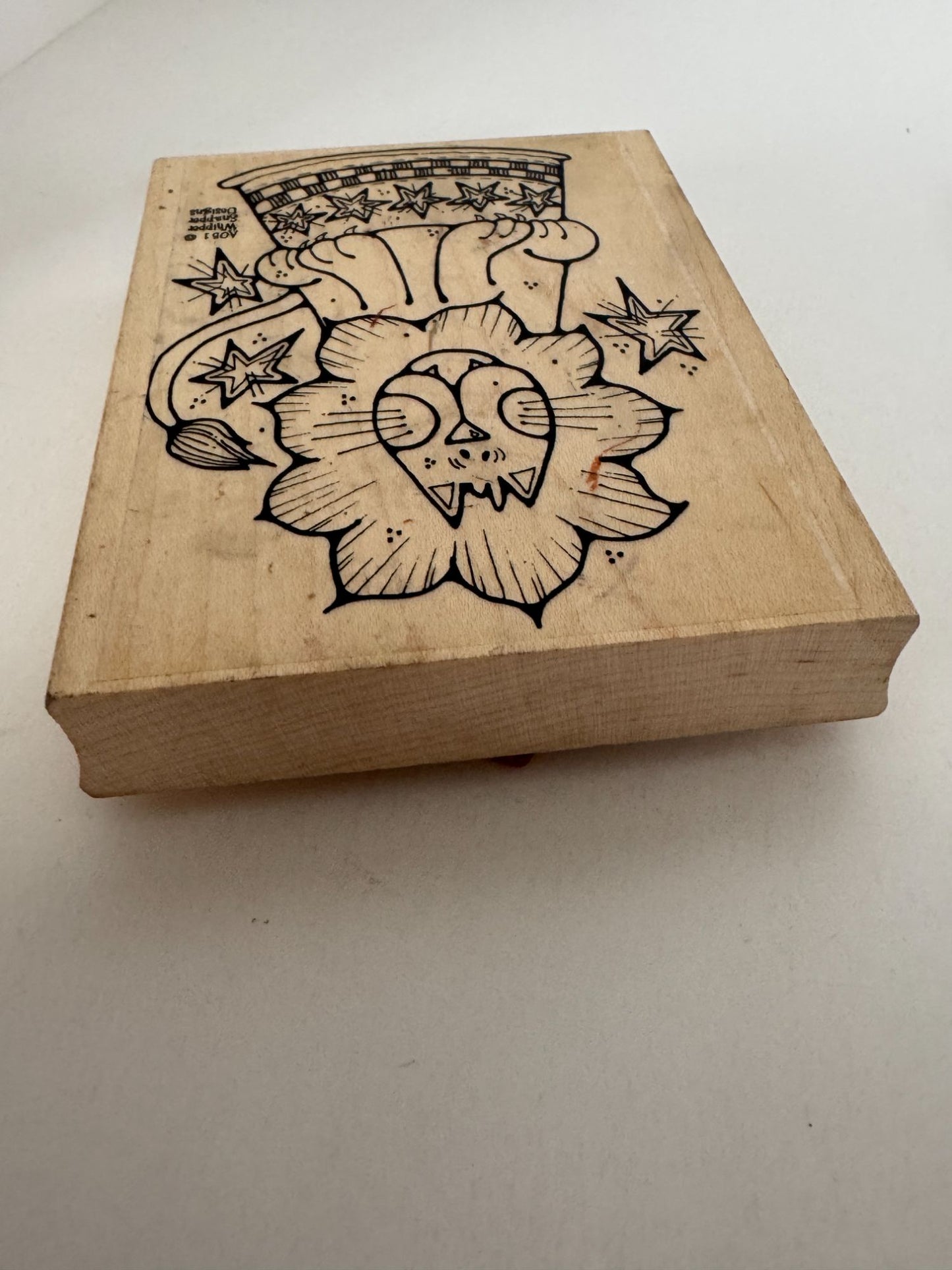 Whipper Snapper Rubber Stamp Circus Lion Animal Card Making Craft Large AO51