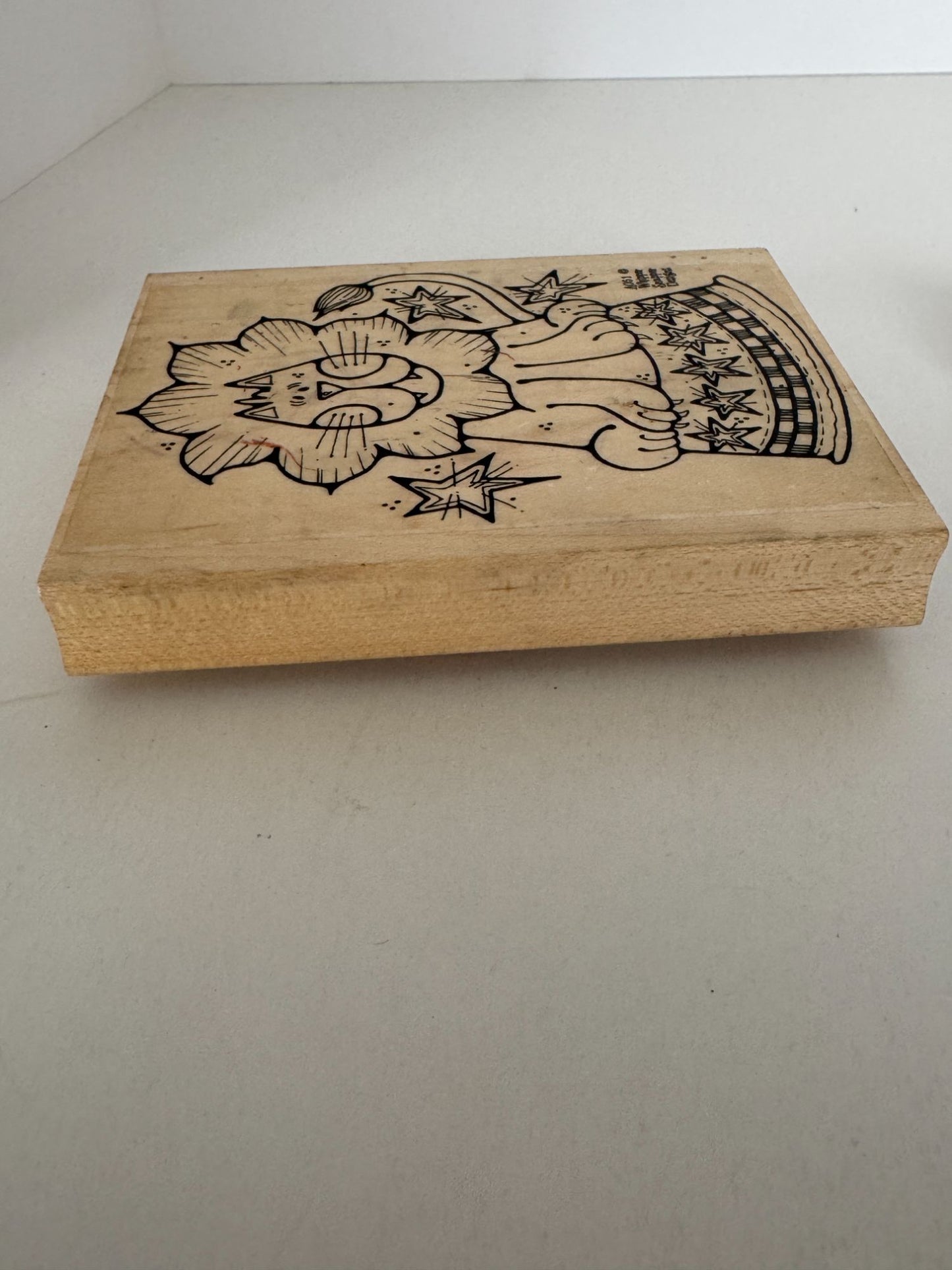 Whipper Snapper Rubber Stamp Circus Lion Animal Card Making Craft Large AO51