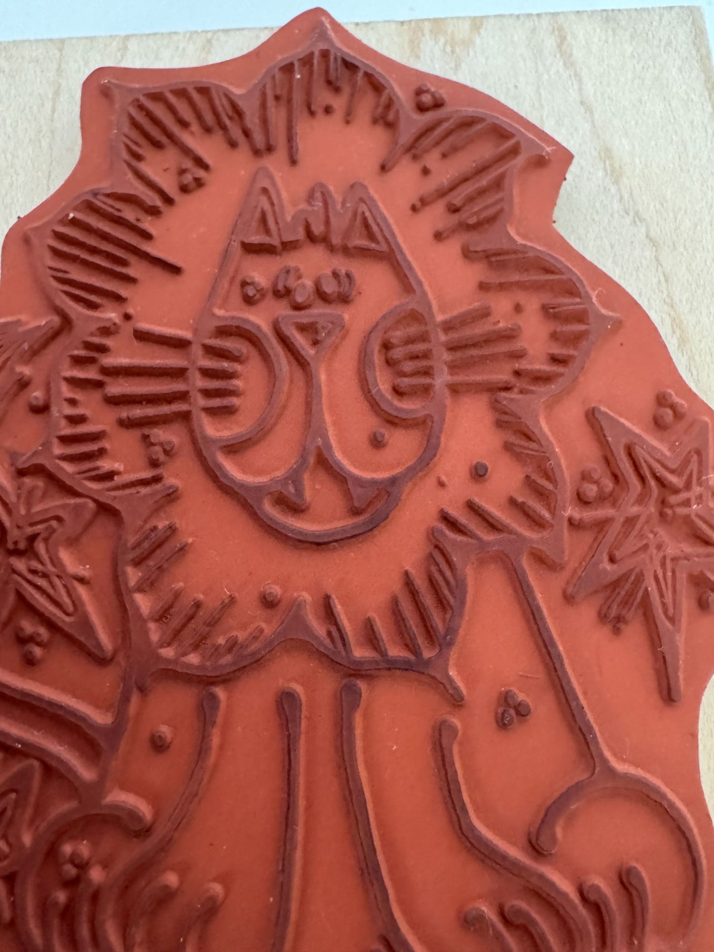 Whipper Snapper Rubber Stamp Circus Lion Animal Card Making Craft Large AO51