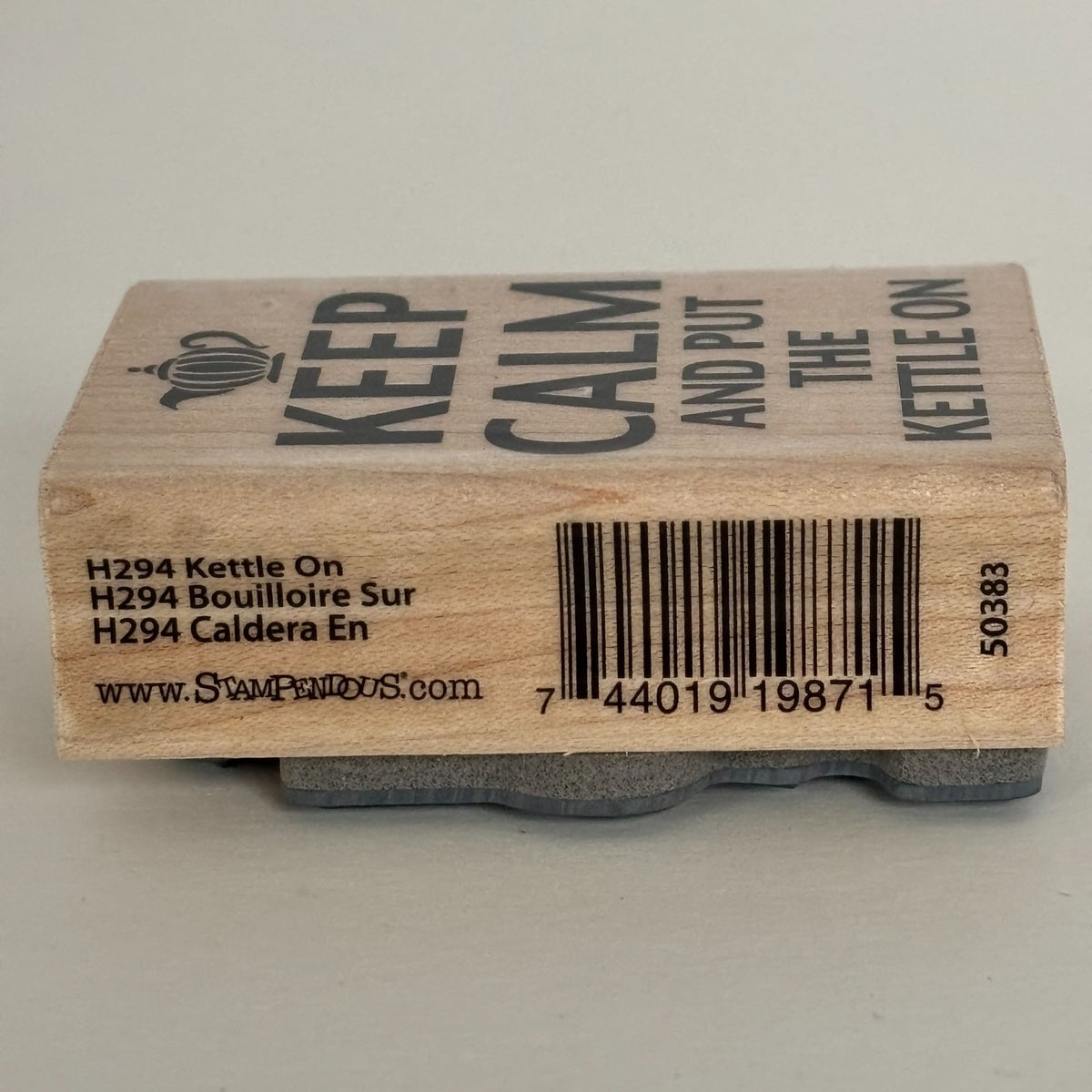 Stampendous Rubber Stamp Keep Calm And Put The Kettle On Tea Lover Drinker Quote