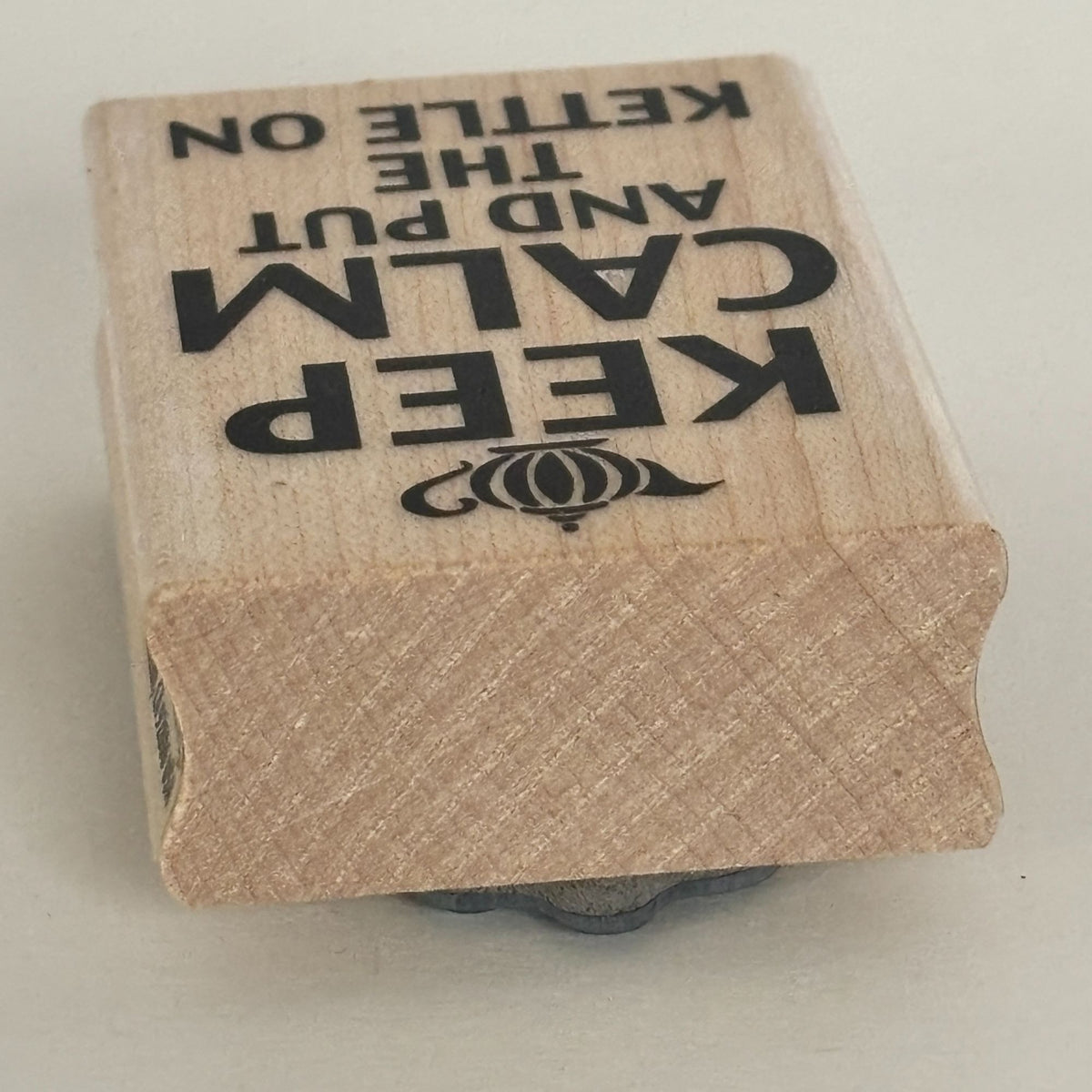 Stampendous Rubber Stamp Keep Calm And Put The Kettle On Tea Lover Drinker Quote