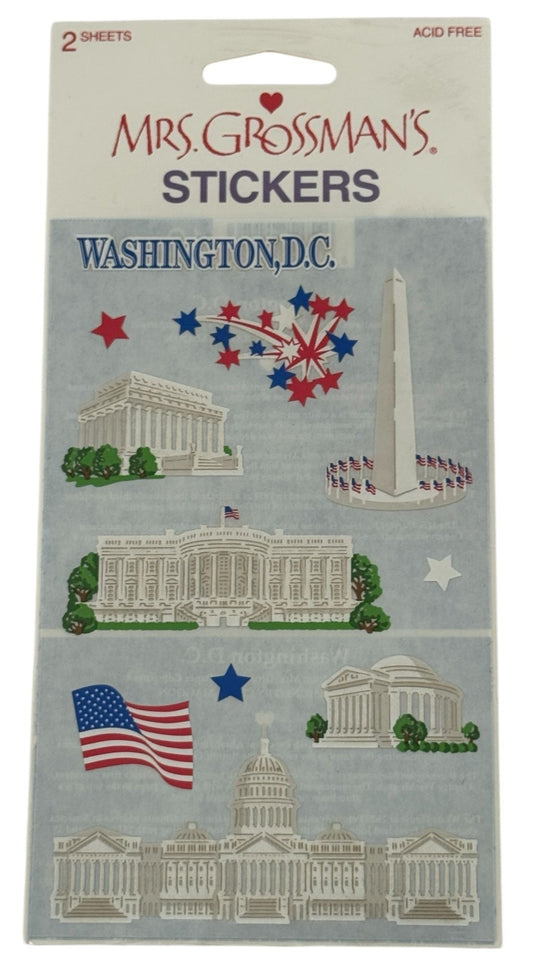 Mrs Grossmans Stickers Washington DC City Landmark White House Monument Capitol