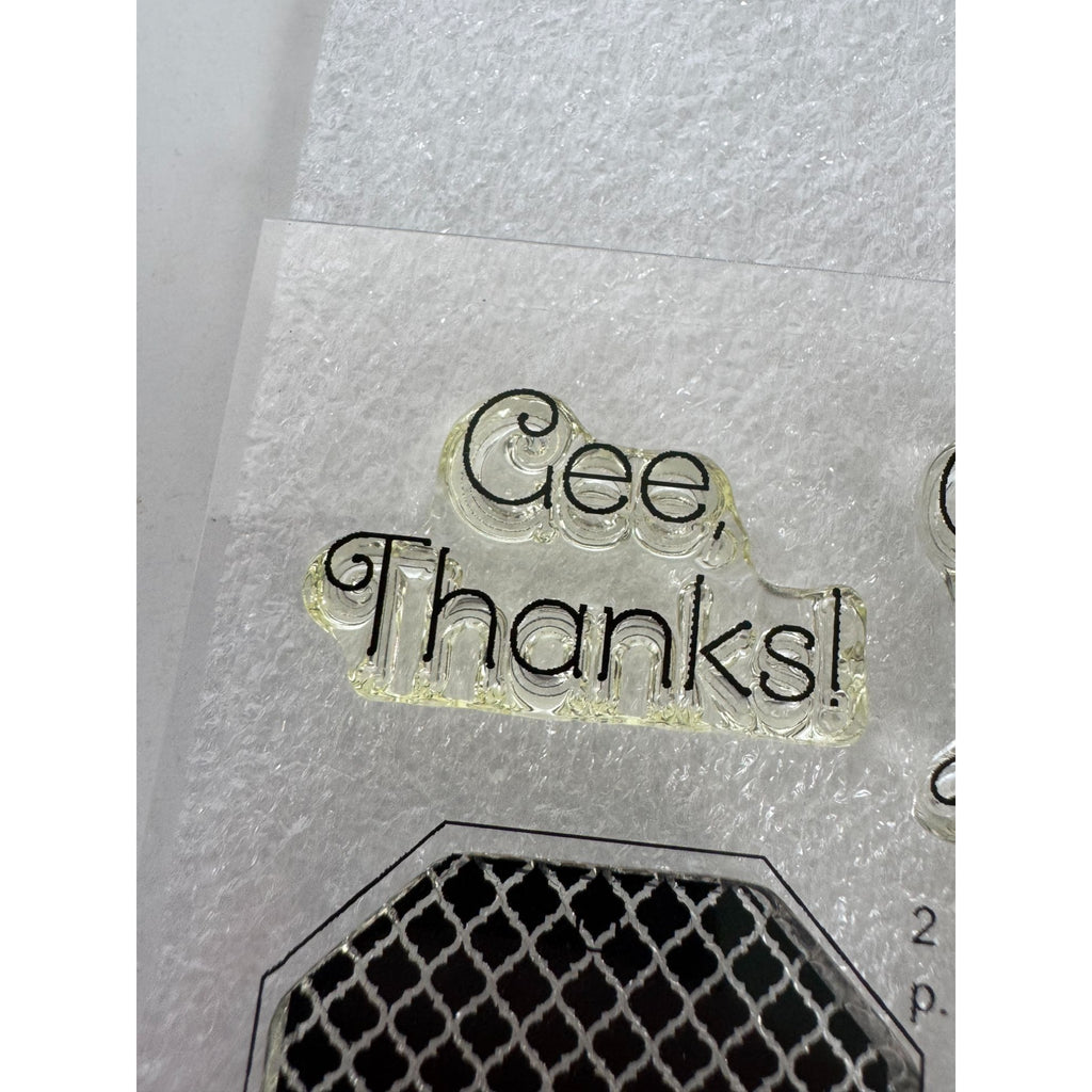 CTMH My Acrylix Acrylic Stamp Set Tagged with Love Cheer Up Buttercup Birthday
