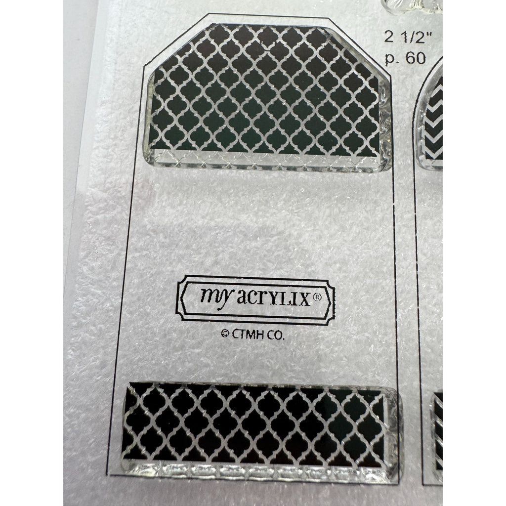 CTMH My Acrylix Acrylic Stamp Set Tagged with Love Cheer Up Buttercup Birthday