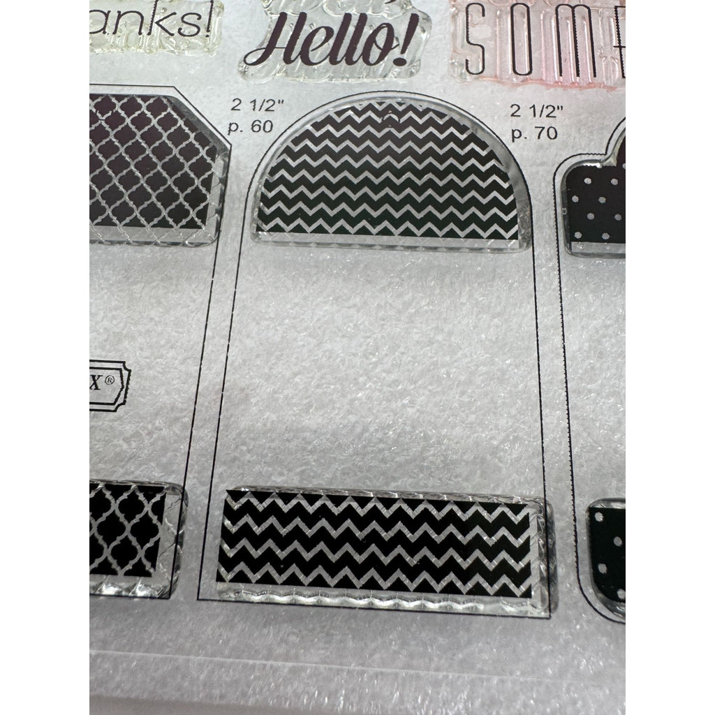 CTMH My Acrylix Acrylic Stamp Set Tagged with Love Cheer Up Buttercup Birthday