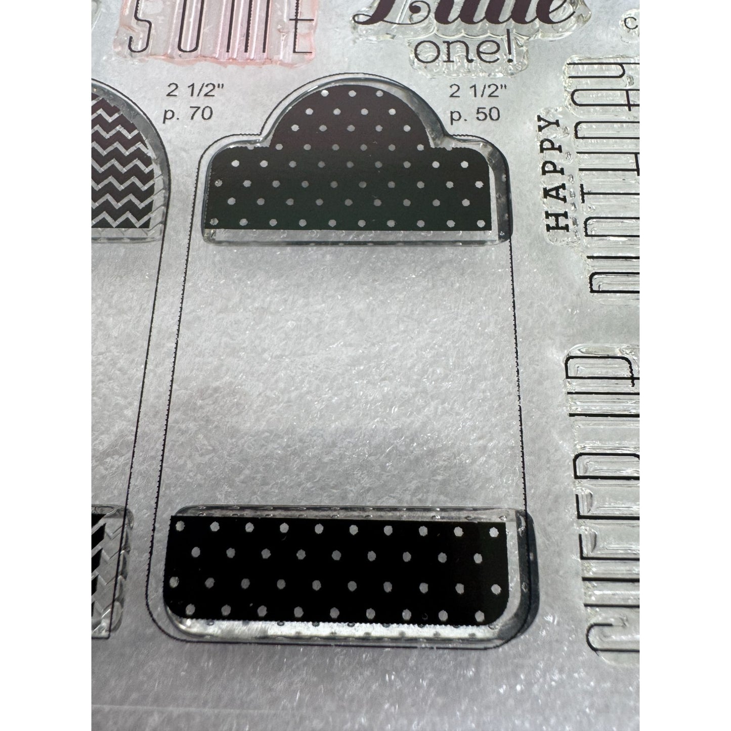 CTMH My Acrylix Acrylic Stamp Set Tagged with Love Cheer Up Buttercup Birthday