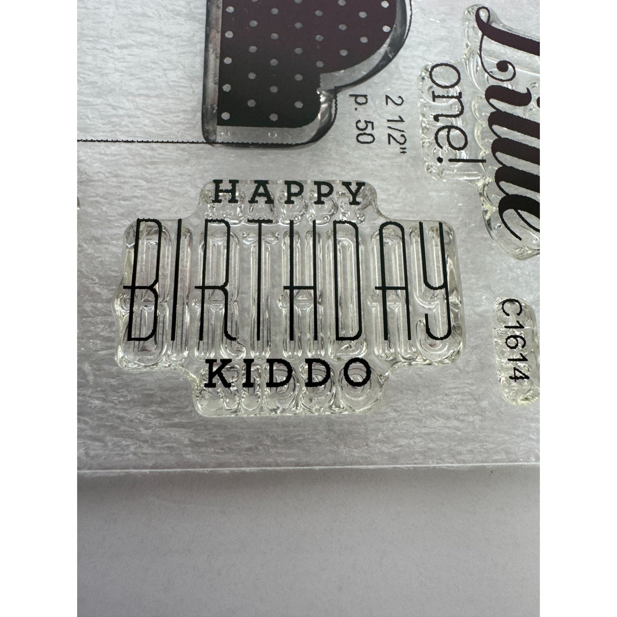 CTMH My Acrylix Acrylic Stamp Set Tagged with Love Cheer Up Buttercup Birthday