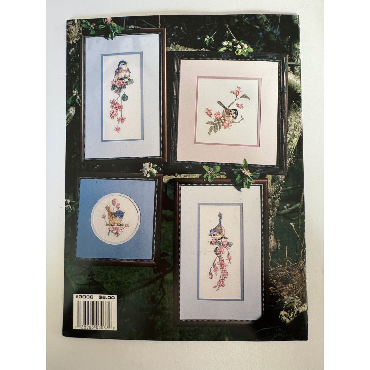 Leisure Arts Cross Stitch Pattern Booklet Favorite Perch Birds Cardinal Songbird