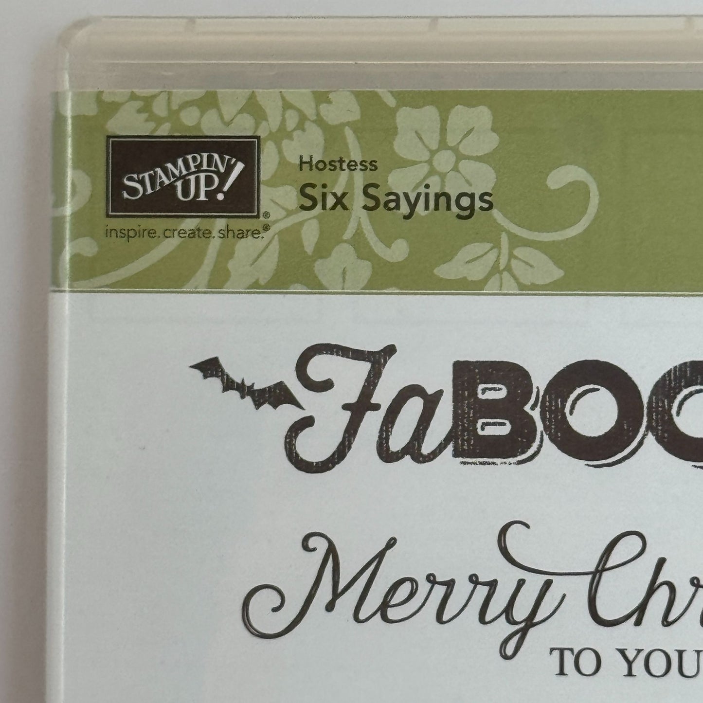 Stampin Up Rubber Stamps Halloween Pun Christmas Blessings Fall Like Snowflakes