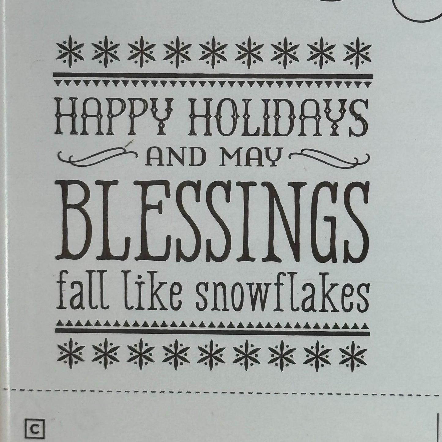 Stampin Up Rubber Stamps Halloween Pun Christmas Blessings Fall Like Snowflakes
