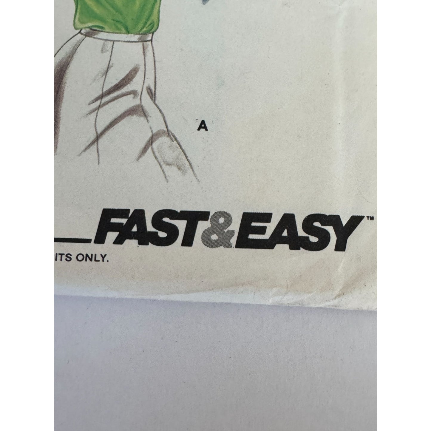 Vintage 1980s Butterick 3753 Blouse Sewing Pattern Fast Easy Knit Tops Small Square V Neck