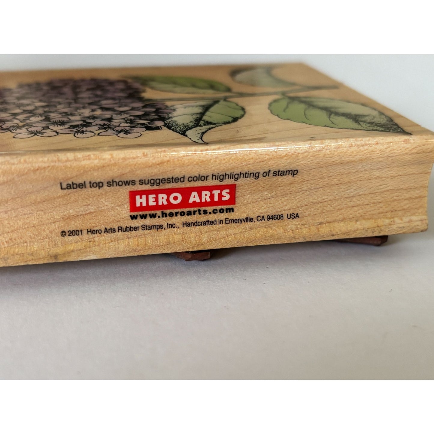 Hero Arts Rubber Stamp Hydrangea Bloom with Leaves Spring Garden Cardmaking Big