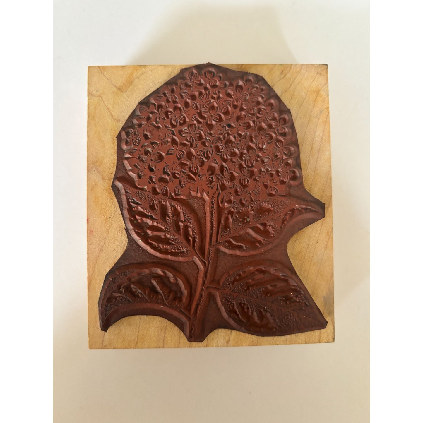 Hero Arts Rubber Stamp Hydrangea Bloom with Leaves Spring Garden Cardmaking Big