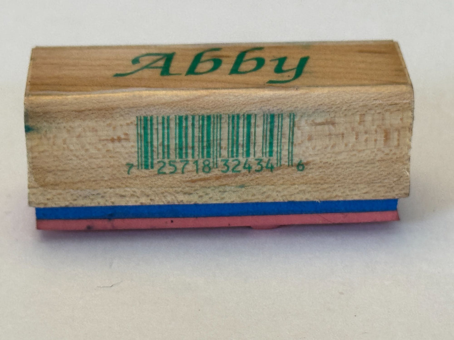 Inkadinkado Rubber Stamp Girls Name Personalize Labels Girl Wood Mounted Word