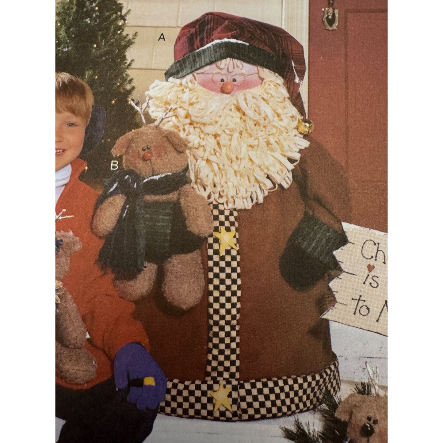 Butterick Sewing Pattern 6425 Porch Santa Reindeer Christmas Decorations Uncut