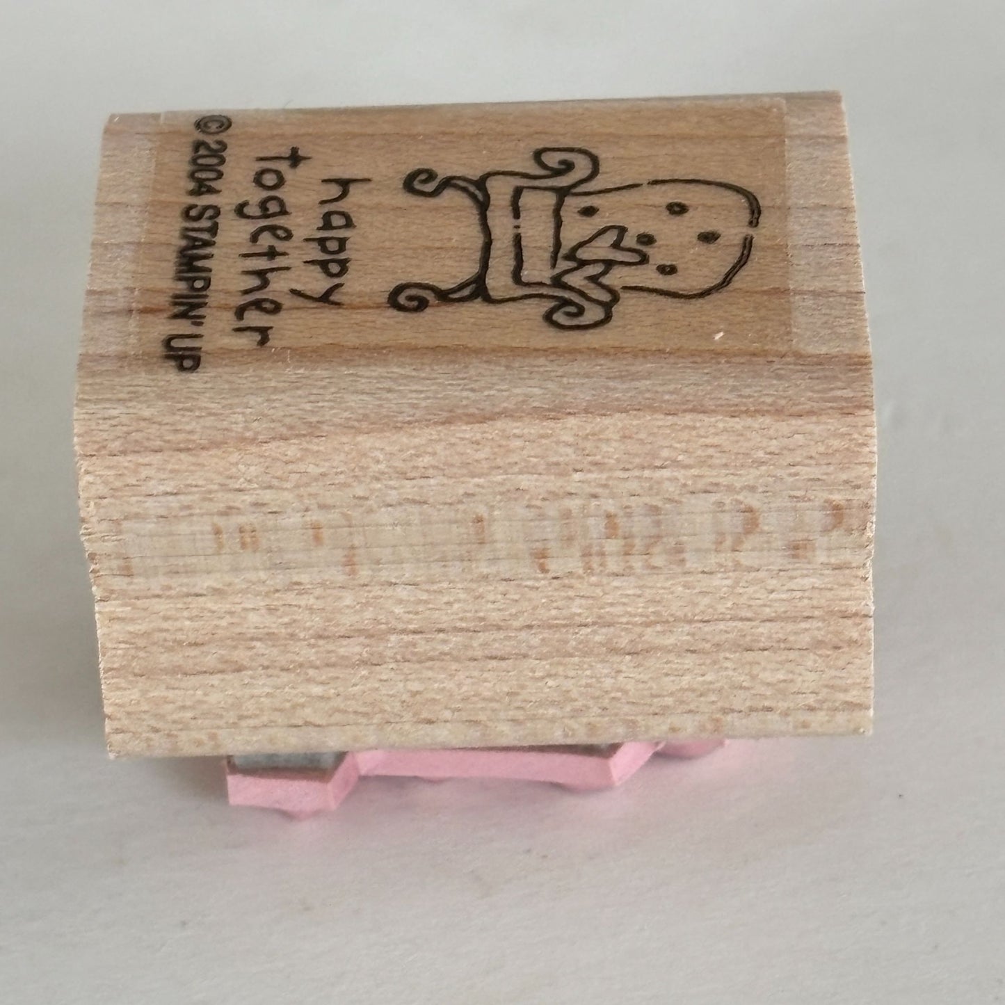Stampin Up Rubber Stamp Happy Together Cozy Chair Hearts Love Small Craft Mini Furniture