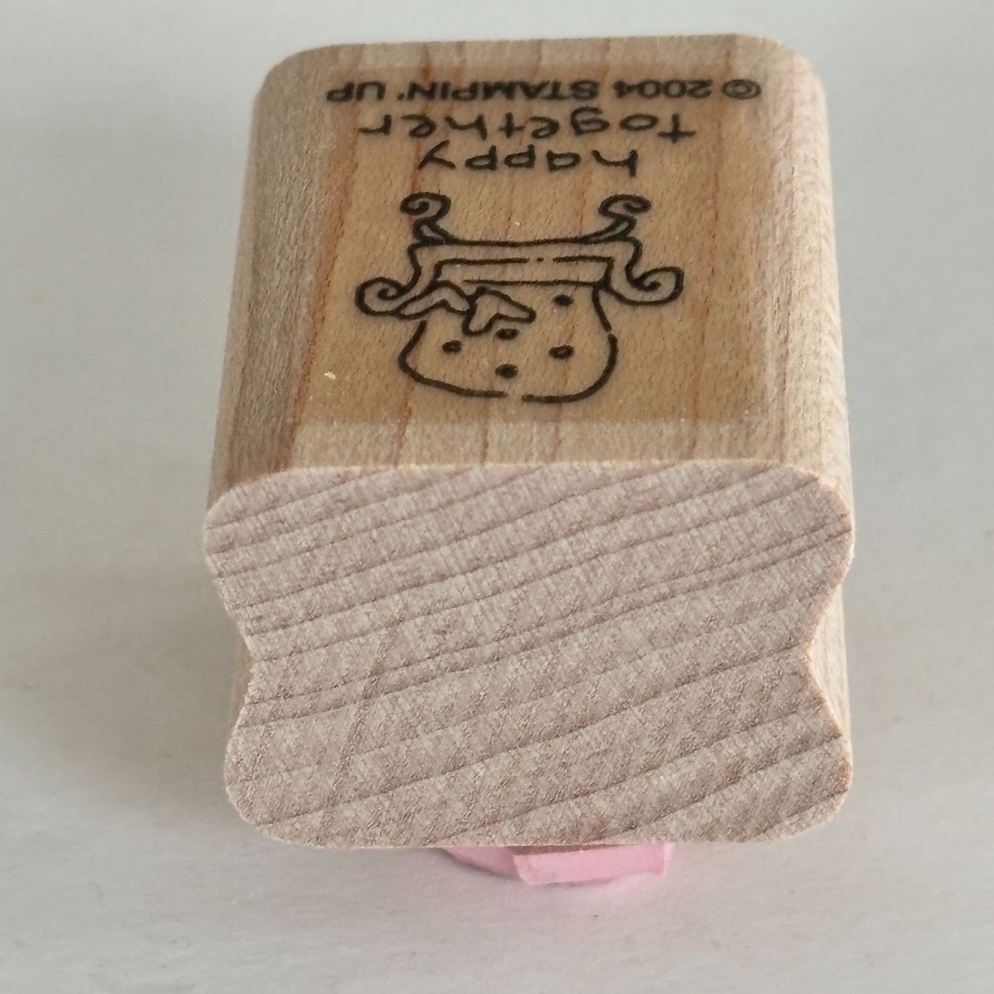 Stampin Up Rubber Stamp Happy Together Cozy Chair Hearts Love Small Craft Mini Furniture