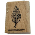 Stampin Up Rubber Stamp Leaf Design Wood Mounted Fall Season Nature Outdoors