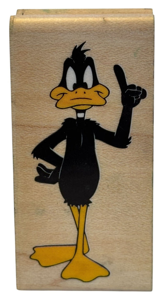Rubber Stampede Rubber Stamp Looney Tunes Daffy Duck Cartoon Precisely Pose Wood