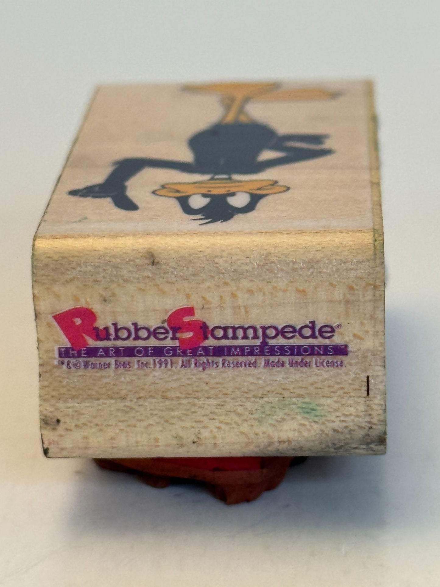 Rubber Stampede Rubber Stamp Looney Tunes Daffy Duck Cartoon Precisely Pose Wood