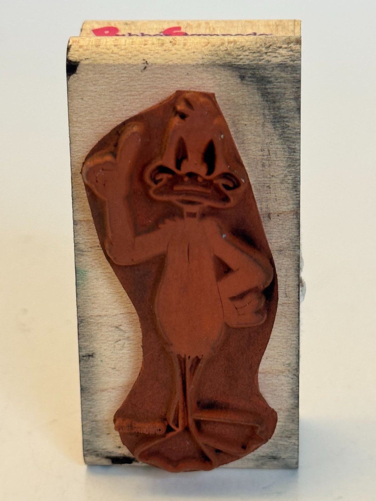 Rubber Stampede Rubber Stamp Looney Tunes Daffy Duck Cartoon Precisely Pose Wood