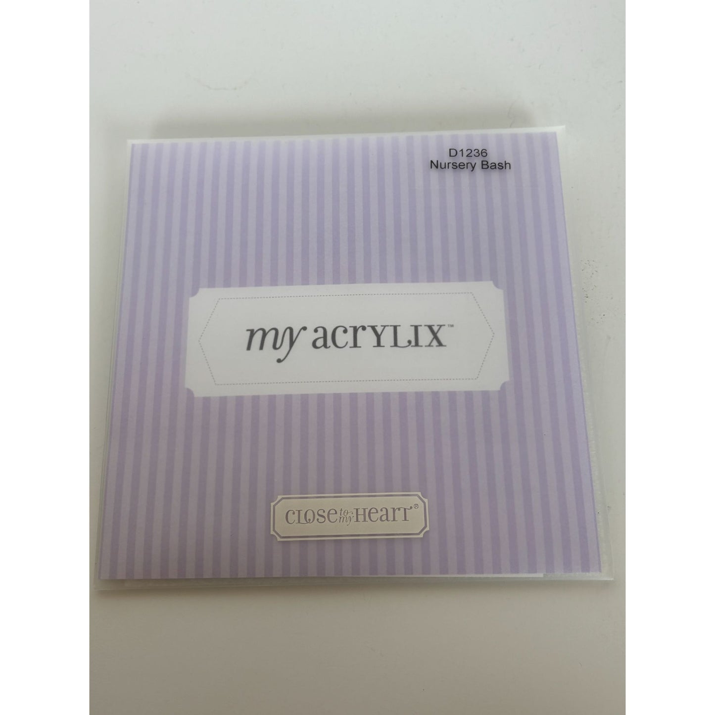 CTMH My Acrylix Acrylic Stamp Set Nursery Bash Happy Birthday Baby Animals Pigs