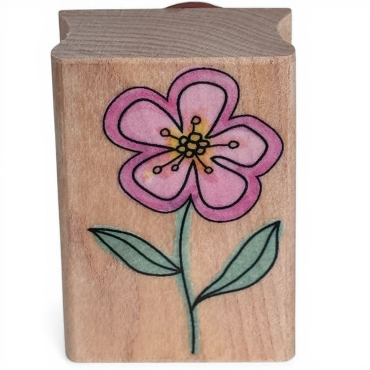 Hero Arts Rubber Stamp A Flower with Outline Friendship Cardmaking Spring Garden