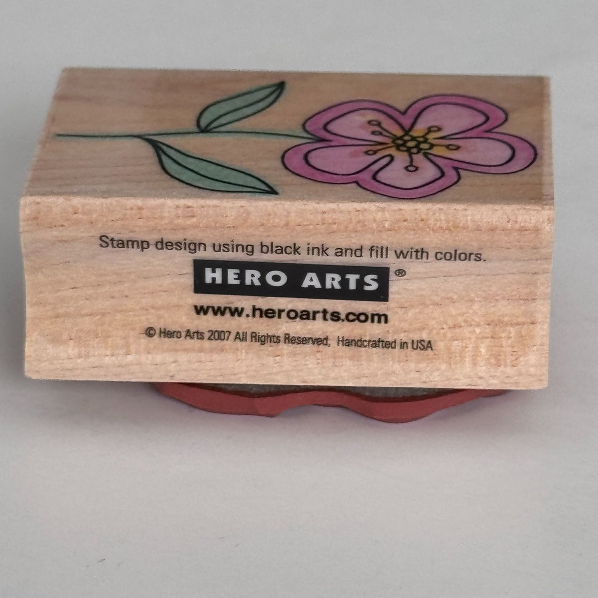 Hero Arts Rubber Stamp A Flower with Outline Friendship Cardmaking Spring Garden