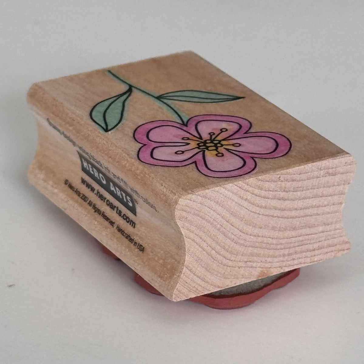 Hero Arts Rubber Stamp A Flower with Outline Friendship Cardmaking Spring Garden