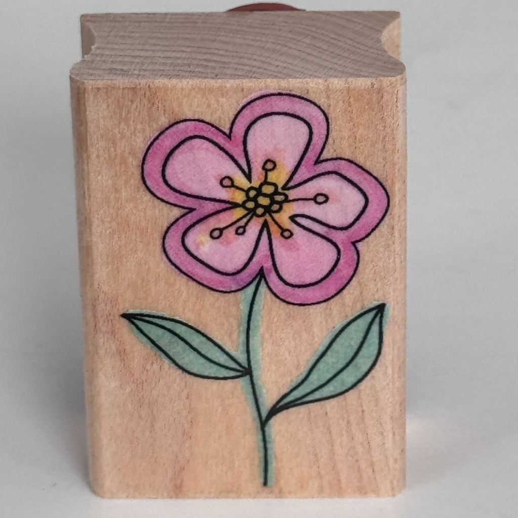 Hero Arts Rubber Stamp A Flower with Outline Friendship Cardmaking Spring Garden