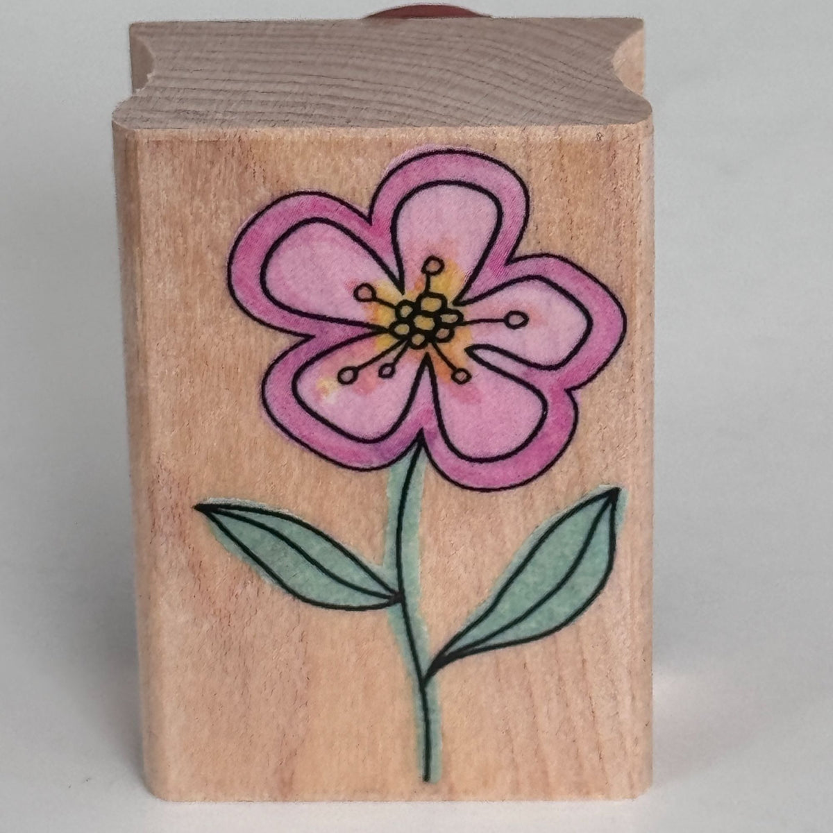 Hero Arts Rubber Stamp A Flower with Outline Friendship Cardmaking Spring Garden