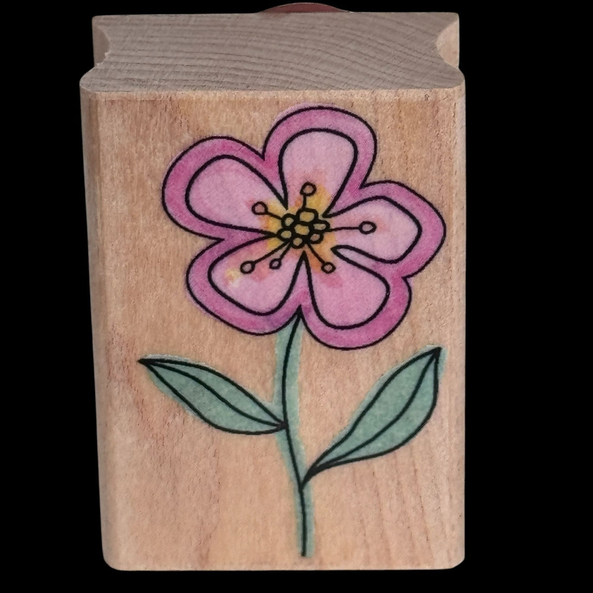 Hero Arts Rubber Stamp A Flower with Outline Friendship Cardmaking Spring Garden